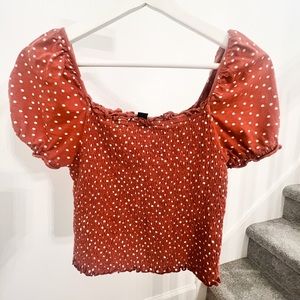 american eagle milkmaid top